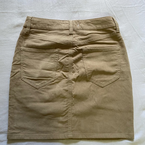 Dynamite camel brown corduroy mini skirt - Picture 3 of 3
